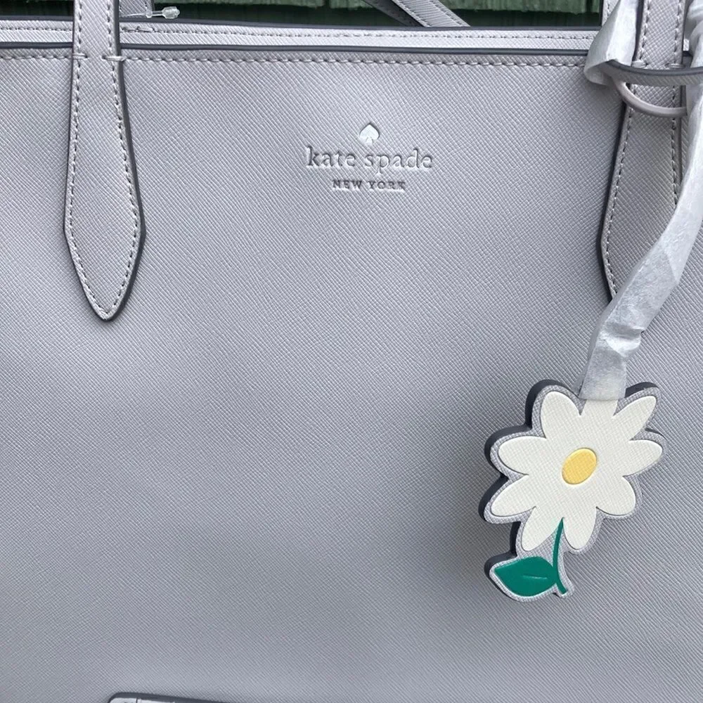 Kate Spade Platinum Dana Tote Wallet Bundle Bag Shoulder Purse